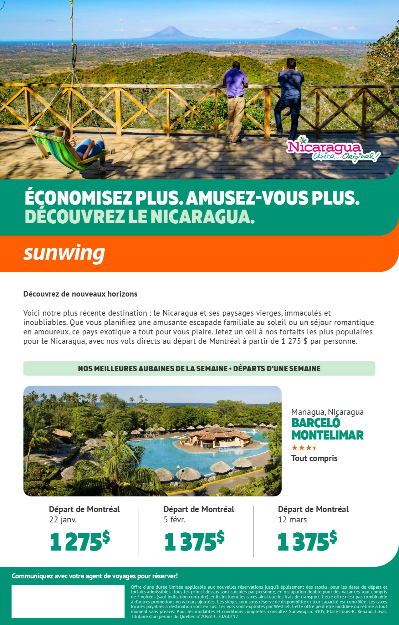Promotion Vacances Sunwing Senator Puerto Plata avec Voyages Aqua Terra Hautes-Laurentides Promotion Vacances Sunwing Senator Puerto Plata avec Voyages Aqua Terra Hautes-Laurentides