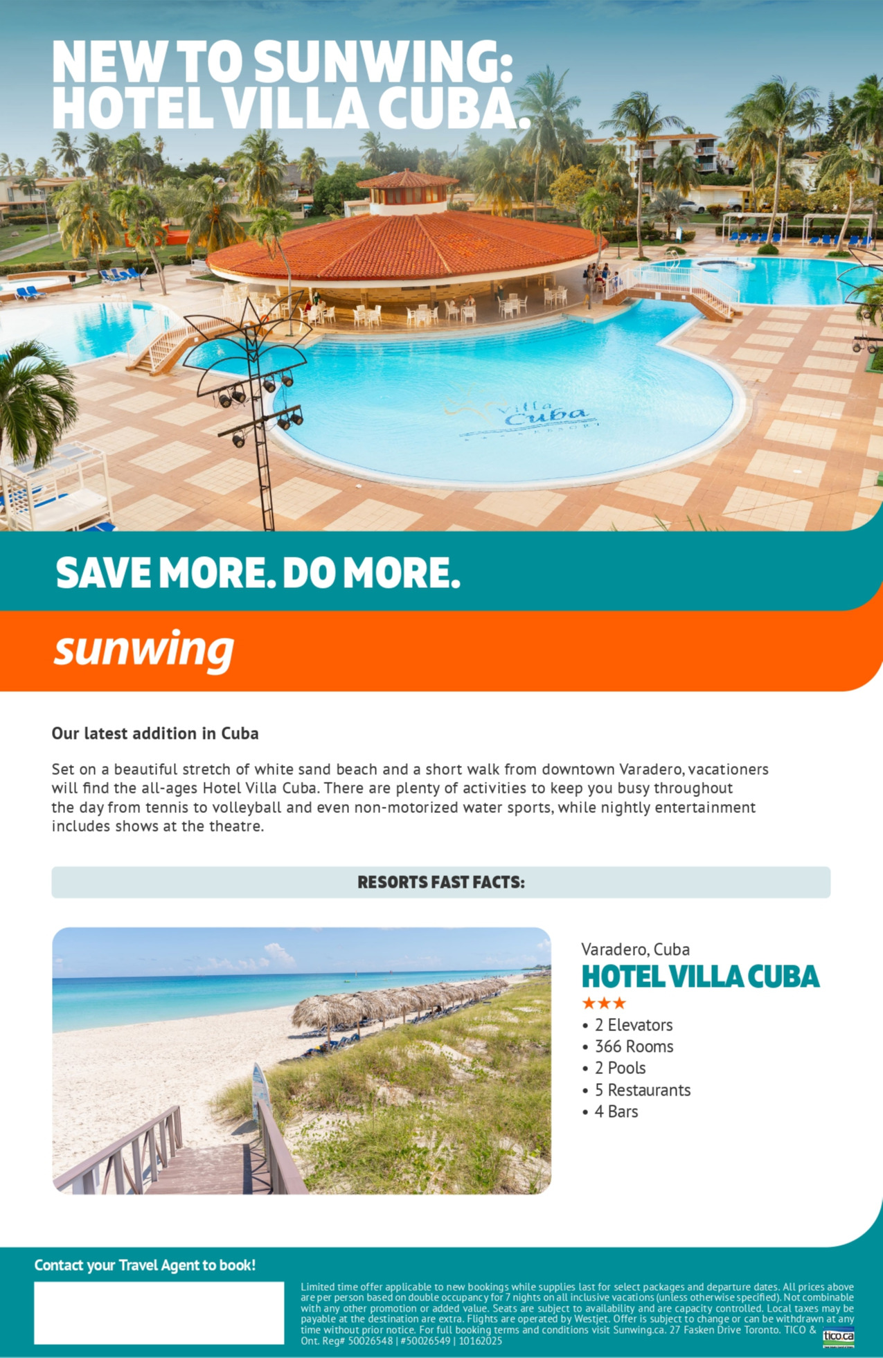 Sunwing Vacations Promotion New To Sunwing Hotel Villa Cuba with Voyages Aqua Terra Hautes-Laurentides Sunwing Vacations Promotion New To Sunwing Hotel Villa Cuba with Voyages Aqua Terra Hautes-Laurentides